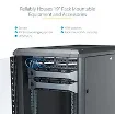 Picture of Startech.Com 4-Post 22U Server Rack Cabinet, Lockable 19" Data Rack Cabinet for Computer / Av / It Equipment, Office / Home Network Rack with Casters & Adjustable Mounting Rails - RK2236BKF