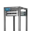 Picture of Startech.Com 4-Post 42U Mobile Open Frame Server Rack, Four Post 19" Network Rack with Wheels, Rolling Rack with Adjustable Depth for Computer/Av/Data/It Equipment - Casters, Leveling Feet or Floor Mounting - 4POSTRACK42