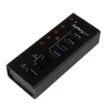 Picture of Startech.Com 4 Port Usb 3.0 Hub Plus 3 Dedicated Usb Charging Ports (2 X 1A & 1 X 2A) - Wall Mountable Metal Enclosure~4 Port Usb 3.0 Hub (5Gbps) Plus 3 Dedicated Usb Charging Ports (2 X 1A & 1 X 2A) - Wall Mountable Metal Enclosure - St4300u3c3