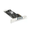 Picture of Startech.Com 4 Port Usb 3.0 Pcie Card W/ 4 Dedicated 5Gbps Channels (Usb 3.1 Gen 1) - Uasp - Sata / LP4 Power - Pci Express Adapter Card - Pexusb3s44v