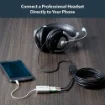 Picture of Startech.Com White Headset Adapter for Headsets with Separate Headphone / Microphone Plugs - 3.5mm 4 Position To 2x 3 Position 3.5mm M/F - Muyhsmffadw