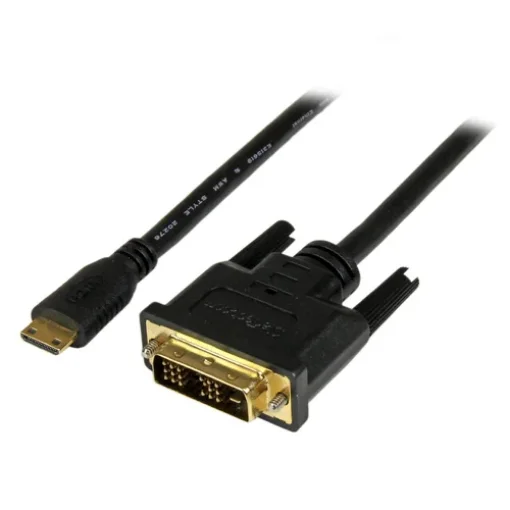 Picture of Startech.Com 1m (3.3 Ft) Mini Hdmi To Dvi Cable - Dvi-D To Hdmi Cable (1920X1200p) - 19 Pin Hdmi Mini Male To Dvi-D Male - Digital Monitor Cable Adapter M/M - Mini Hdmi To Dvi Adapter - HDCDVIMM1M