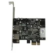 Picture of Startech.Com 2 Port Pci Express (Pcie) Superspeed Usb 3.0 Card Adapter with Uasp - LP4 Power - Pexusb3s25