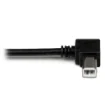 Picture of Startech.Com 1m Usb 2.0 a To Left Angle B Cable - M/M - USBAB1ML