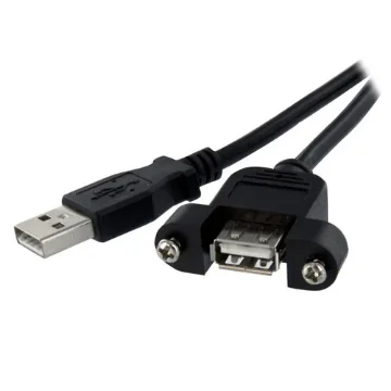 Picture of Startech.Com 3 Ft Panel Mount Usb Cable a To a - F/M - USBPNLAFAM3