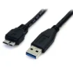 Picture of Startech.Com 0.5m (1.5ft) Black Superspeed Usb 3.0 Cable a To Micro B - M/M - Usb3aub50cmb