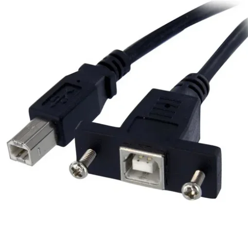 Picture of Startech.Com 3 Ft Panel Mount Usb Cable B To B - F/M - USBPNLBFBM3