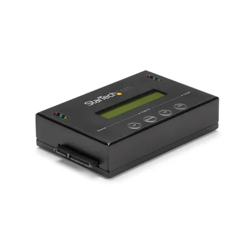 Picture of Startech.Com 1:1 Standalone Hard Drive Duplicator & Eraser, Sata Hdd/Ssd Disk Cloner & Eraser, Lcd Display, Taa Compliant, Os Independent - SATDUP11