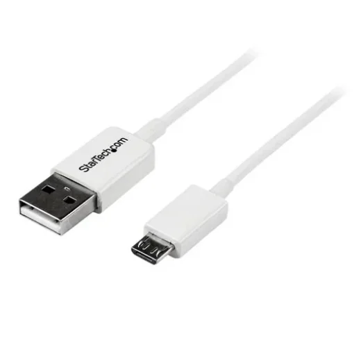 Picture of Startech.Com 1m White Micro Usb Cable - a To Micro B - USBPAUB1MW
