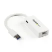 Picture of Startech.Com Usb 3.0 To Gigabit Ethernet Adapter Nic W/ Usb Port - White - USB31000SPTW