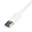 Picture of Startech.Com Usb 3.0 To Gigabit Ethernet Adapter Nic W/ Usb Port - White - USB31000SPTW