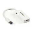 Picture of Startech.Com Usb 3.0 To Gigabit Ethernet Adapter Nic W/ Usb Port - White - USB31000SPTW