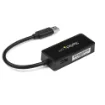 Picture of Startech.Com Usb 3.0 To Gigabit Ethernet Adapter Nic W/ Usb Port - Black - USB31000SPTB
