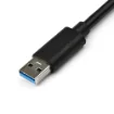 Picture of Startech.Com Usb 3.0 To Gigabit Ethernet Adapter Nic W/ Usb Port - Black - USB31000SPTB