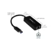 Picture of Startech.Com Usb 3.0 To Gigabit Ethernet Adapter Nic W/ Usb Port - Black - USB31000SPTB
