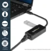 Picture of Startech.Com Usb 3.0 To Gigabit Ethernet Adapter Nic W/ Usb Port - Black - USB31000SPTB