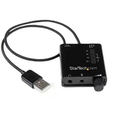 Picture of Startech.Com Usb Stereo Audio Adapter External Sound Card with Spdif Digital Audio and Stereo Mic - ICUSBAUDIO2D