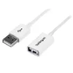 Picture of Startech.Com 3m White Usb 2.0 Extension Cable a To a - M/F - USBEXTPAA3MW