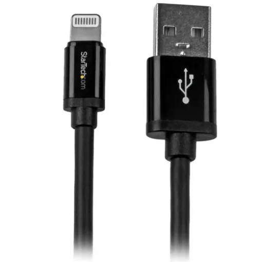 Picture of Startech.Com 2 M (6 Ft.) Usb To Lightning Cable - Long Iphone / Ipad / Ipod Charger Cable - Lightning To Usb Cable - Apple Mfi Certified - Black - USBLT2MB