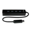 Picture of Startech.Com 4 Port Portable Superspeed Usb 3.0 Hub with Built-In Cable~4 Port Portable Superspeed Usb 3.0 Hub with Built-In Cable - 5Gbps - St4300pbu3