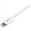 Picture of Startech.Com 1 M (3 Ft.) Usb To Lightning Cable - Iphone / Ipad / Ipod Charger Cable - High Speed Charging Lightning To Usb Cable - Apple Mfi Certified - White - USBLT1MW