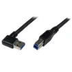 Picture of Startech.Com 1m Black Superspeed Usb 3.0 Cable - Right Angle a To B - M/M - Usb3sab1mra
