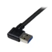 Picture of Startech.Com 1m Black Superspeed Usb 3.0 Cable - Right Angle a To B - M/M - Usb3sab1mra