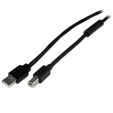 Picture of Startech.Com 65ft (20m) Active Usb 2.0 a To B Cable, Long Usb Cable, Usb Printer Cable, 1x Usb a (M), 1x Usb B (M), Black - Usb2hab65ac