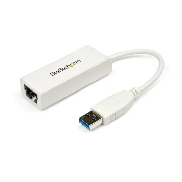 Picture of Startech.Com Usb 3.0 To Gigabit Ethernet Network Adapter, 10/100/1000 Mbps, Usb To RJ45, Usb 3.0 To Lan Adapter, Usb 3.0 Ethernet Adapter (Gbe), Taa Complaint - USB31000SW