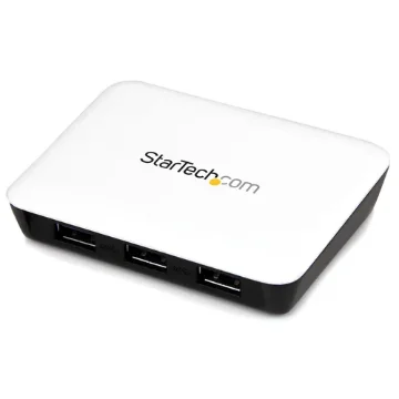 Picture of Startech.Com Usb 3.0 To Gigabit Ethernet Nic Network Adapter with 3 Port Hub - White - St3300u3s