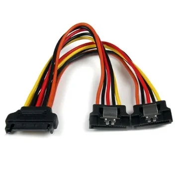Picture of Startech.Com 6in Latching Sata Power Y Splitter Cable Adapter - M/F - PYO2LSATA