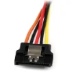 Picture of Startech.Com 6in Latching Sata Power Y Splitter Cable Adapter - M/F - PYO2LSATA