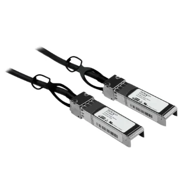 Picture of Startech.Com Cisco SFP-H10GB-CU5M Compatible 5m 10G Sfp+ To Sfp+ Direct Attach Cable Twinax - 10GbE Sfp+ Copper Dac 10 Gbps Low Power Passive Mini Gbic/Transceiver Module Dac Firepower ASR920 ASR9000 - SFPCMM5M