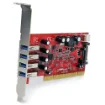 Picture of Startech.Com 4 Port Pci Superspeed Usb 3.0 Adapter Card with Sata / SP4 Power - Pciusb3s4