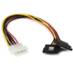 Picture of Startech.Com 12in LP4 To 2x Latching Sata Power Y Cable Splitter Adapter - 4 Pin LP4 To Dual Sata - Pyo2lp4lsata