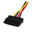 Picture of Startech.Com 12in LP4 To 2x Latching Sata Power Y Cable Splitter Adapter - 4 Pin LP4 To Dual Sata - Pyo2lp4lsata