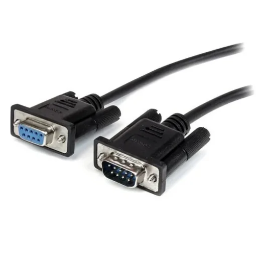 Picture of Startech.Com 0.5m Black Straight Through DB9 RS232 Serial Cable - M/F - MXT10050CMBK