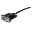 Picture of Startech.Com 1m Black Straight Through DB9 RS232 Serial Cable - M/F - MXT1001MBK