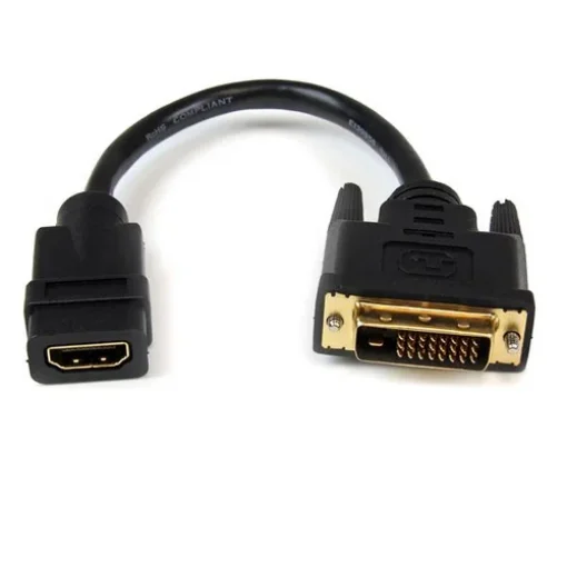 Picture of Startech.Com 8in Hdmi To Dvi-D Video Cable Adapter - Hdmi Female To Dvi Male - HDDVIFM8IN