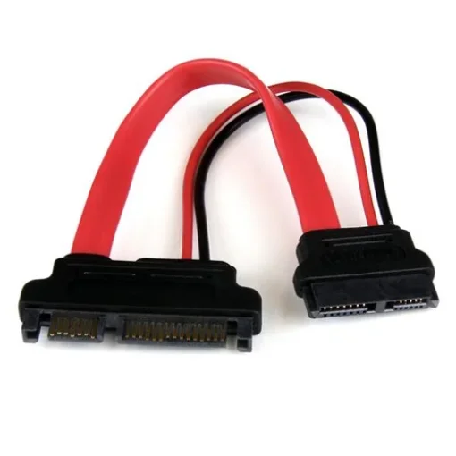 Picture of Startech.Com 6in Slimline Sata To Sata Adapter with Power - F/M - SLSATAADAP6