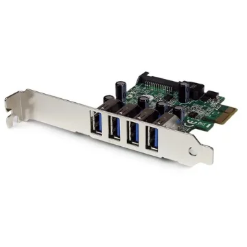 Picture of Startech.Com 4 Port Pci Express Pcie Superspeed Usb 3.0 Controller Card Adapter with Uasp - Sata Power - Pexusb3s4v