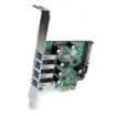 Picture of Startech.Com 4 Port Pci Express Pcie Superspeed Usb 3.0 Controller Card Adapter with Uasp - Sata Power - Pexusb3s4v