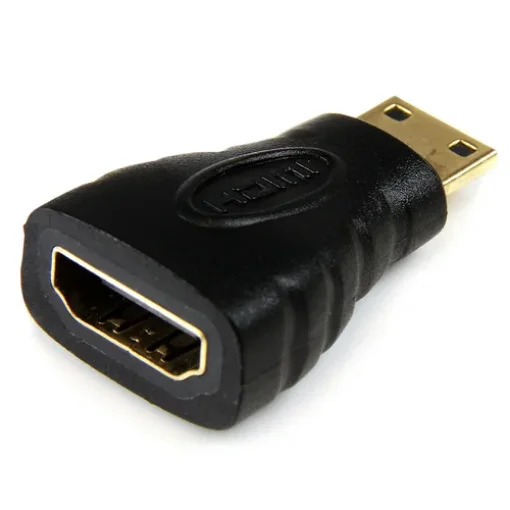 Picture of Startech.Com Mini Hdmi To Hdmi Adapter - 4K High Speed Hdmi Adapter - 4K 30Hz Ultra Hd High Speed Hdmi Adapter - Hdmi 1.4 - Gold Plated Connectors - Uhd Mini Hdmi Adapter 4K - Black - Hdacfm