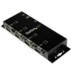 Picture of Startech.Com 4 Port Usb To DB9 RS232 Serial Adapter Hub – Industrial Din Rail and Wall Mountable - ICUSB2324I