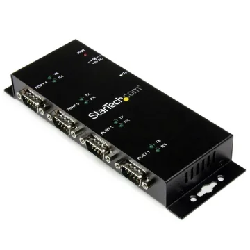 Picture of Startech.Com 4 Port Usb To DB9 RS232 Serial Adapter Hub – Industrial Din Rail and Wall Mountable - ICUSB2324I