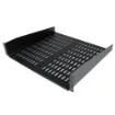 Picture of Startech.Com 2U Server Rack Shelf - Universal Vented Rack Mount Cantilever Tray for 19" Network Equipment Rack & Cabinet - Heavy Duty Steel - Weight Capacity 50lb/23kg - 16" Deep Shelf, Black - Cabshelfv