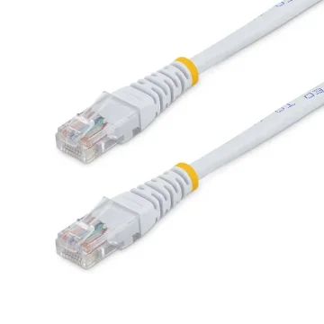 Picture of Startech.Com 15m Cat5e White Molded RJ45 Utp Cat 5e Patch Cable - 15 M Patch Cord - M45pat15mwh