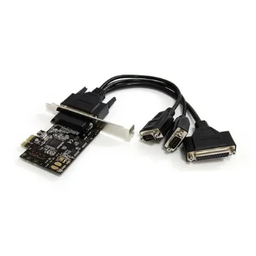 Picture of Startech.Com 2S1p Pci Express Serial Parallel Combo Card with Breakout Cable - Pex2s1p553b