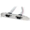 Picture of Startech.Com 2 Port 16in DB9 Serial Port Bracket To 10 Pin Header - Plate9m2p16