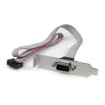 Picture of Startech.Com 1 Port 16in DB9 Serial Port Bracket To 10 Pin Header - Low Profile - Plate9m16lp